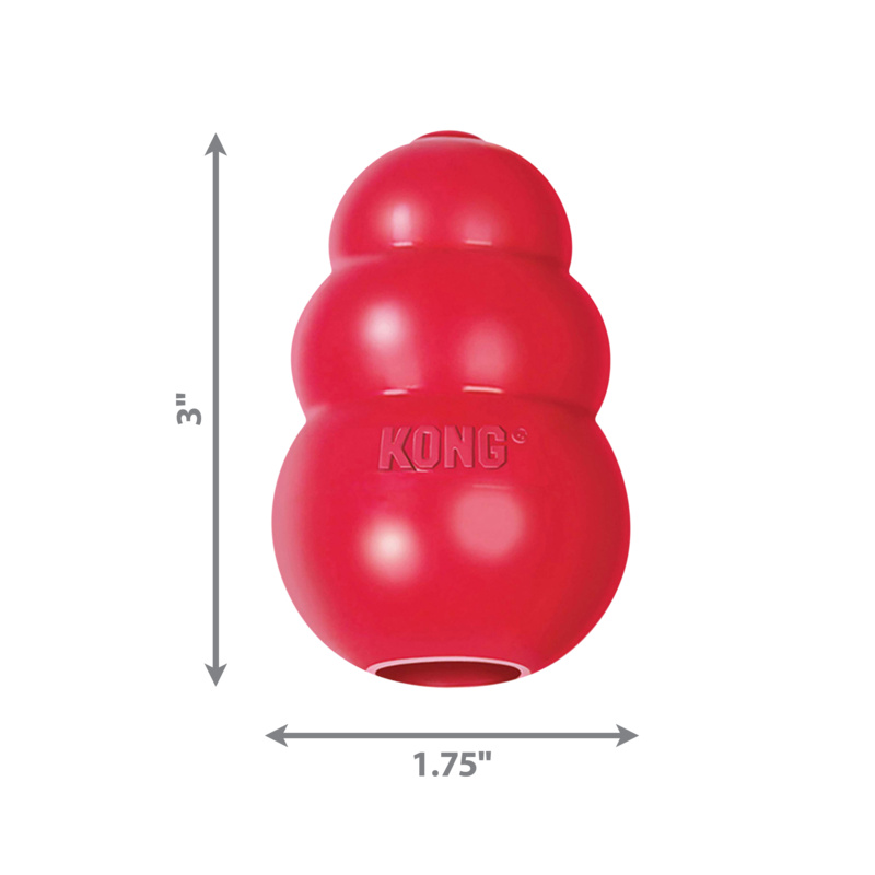 KONG CLASSIC RED rotaļlieta suņiem S 7cm