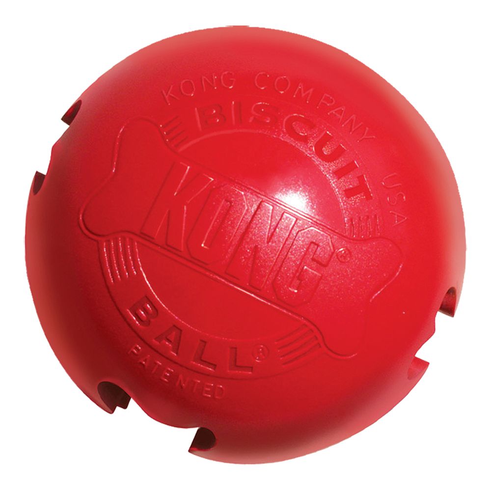 KONG BISCUIT BALL izturīga rotaļlieta suņiem L 9cm