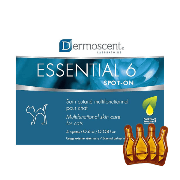 Dermoscent Essential 6 spot-on pilieni kaķiem ādas kopšanai 0.6 ml N4