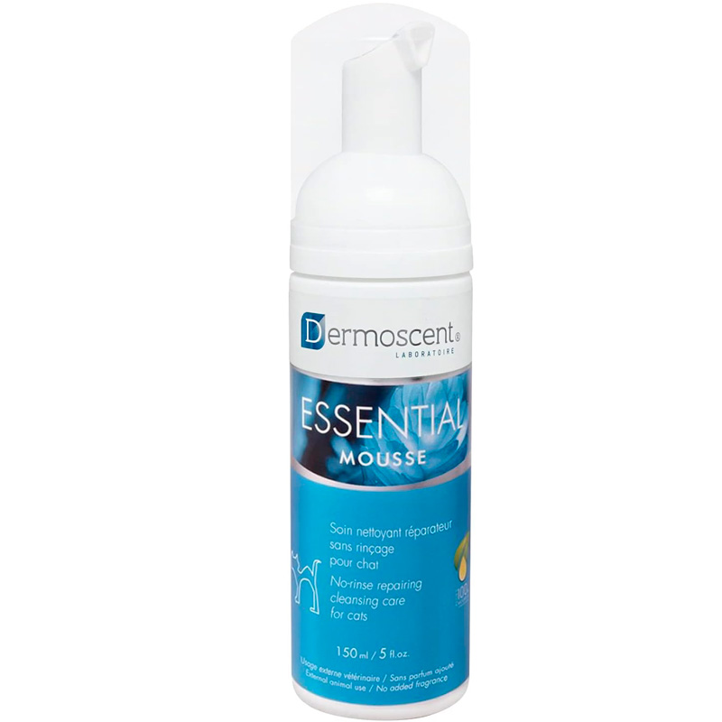 Dermoscent Essential Mousse putas kaķiem ādas un apmatojuma kopšanai 150 ml