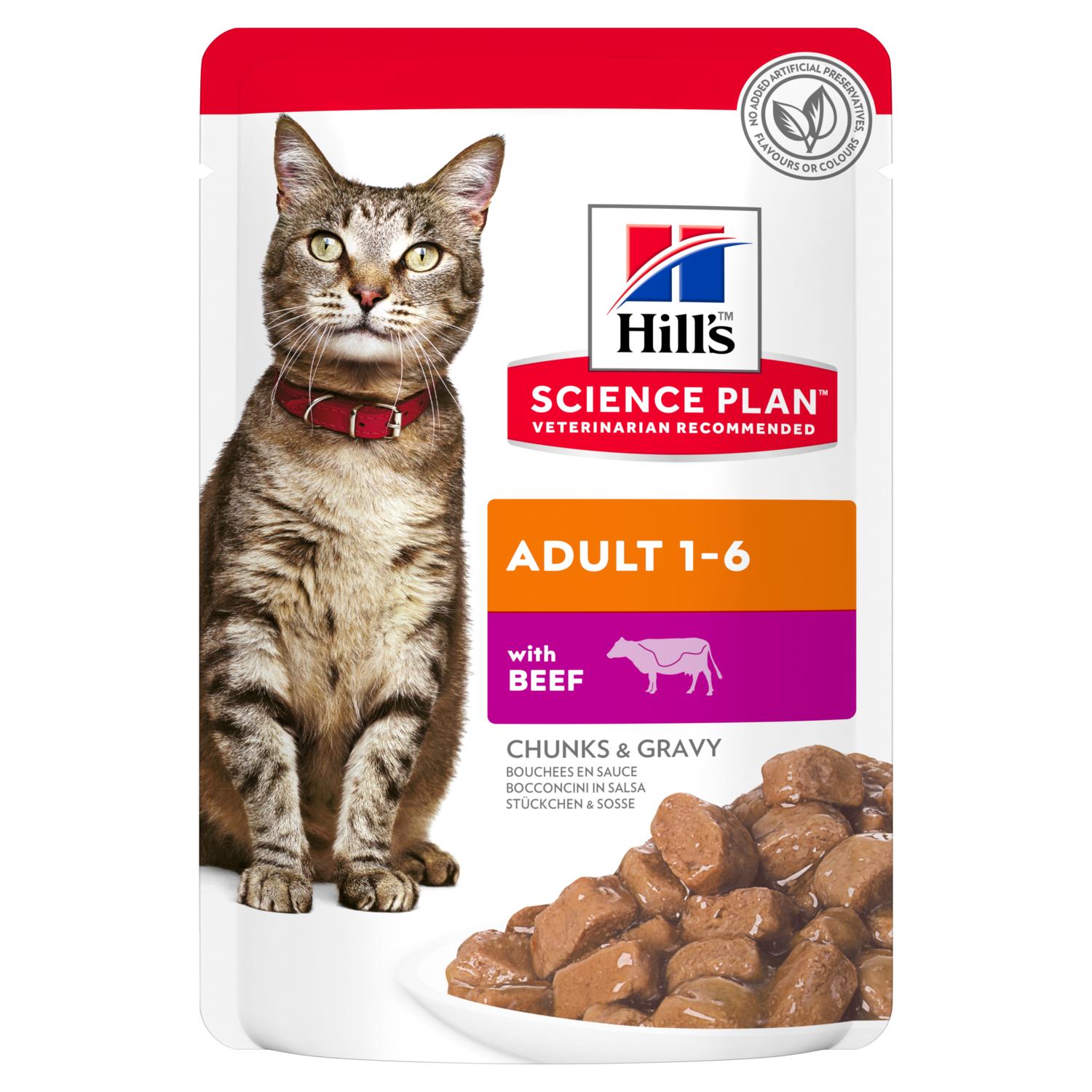 HILL'S SP CAT BEEF konservi kaķiem Liellops 85g