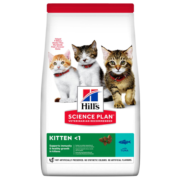 HILL`S SP CAT KITTEN TUNA sausā kaķēnu barība Tuncis 1.5kg