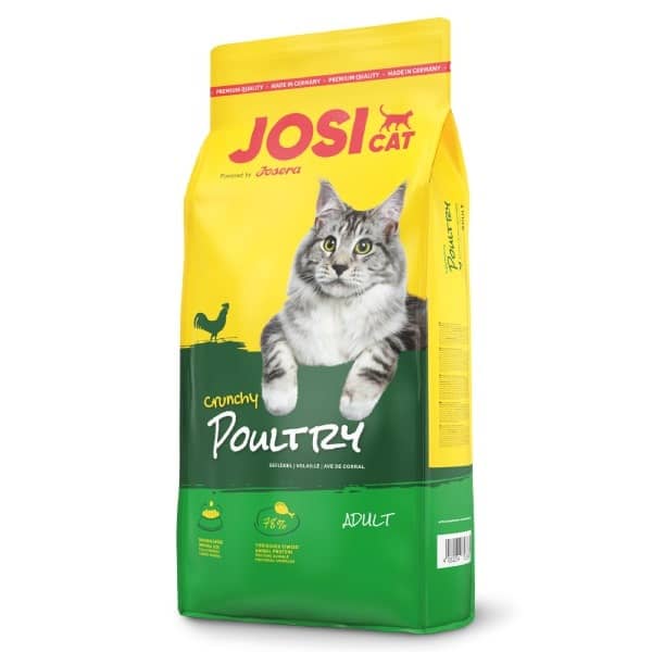 JosiCat Crunchy Chicken sausā kaķu barība kaķiem ar vistu 18 kg