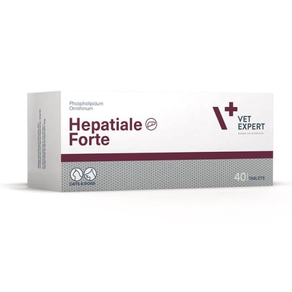 VetExpert Hepatiale Forte tabletes aknu veselībai suņiem un kaķiem 300mg N40