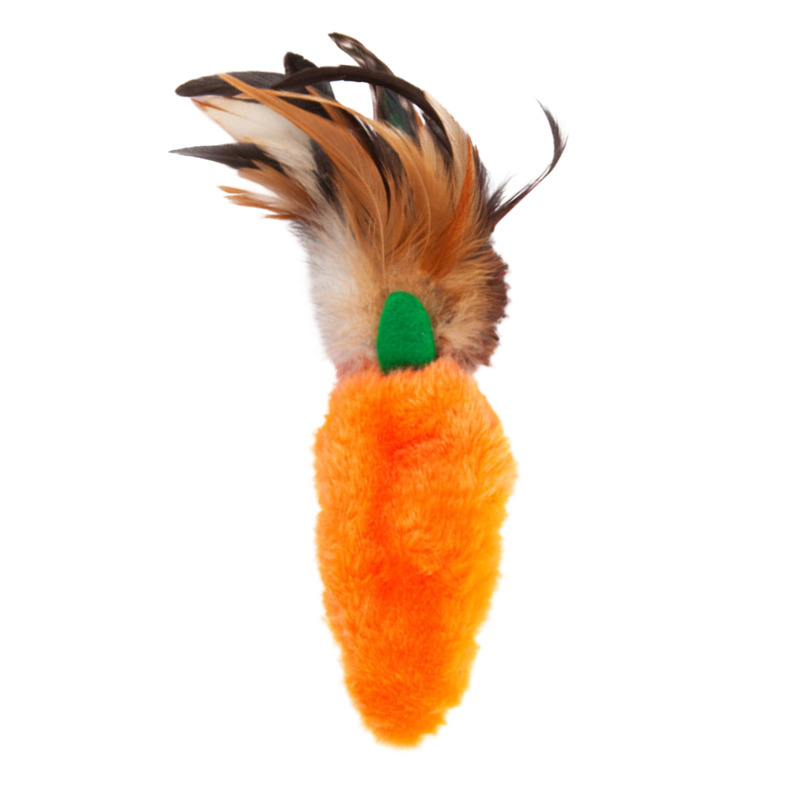 KONG CAT CARROT FEATHER TOP Kaķu rotaļlieta