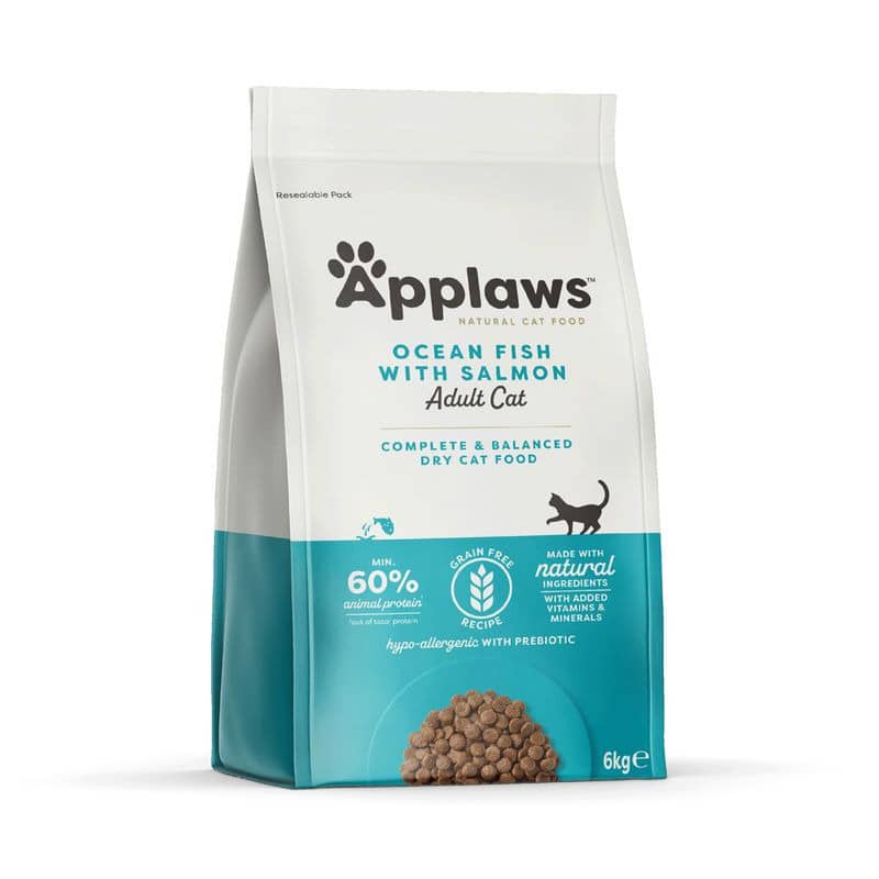 Applaws Fish Salmon bezgraudu kaķu barība ar zivīm un lasi 6 kg