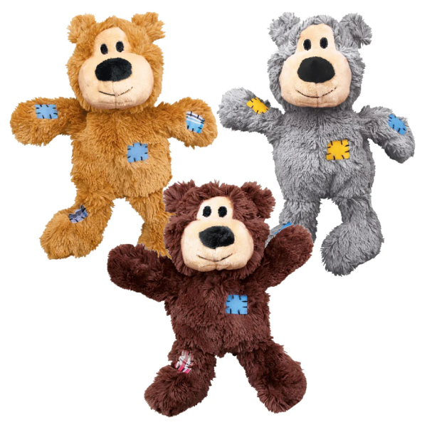KONG Wild Knots Bear Assorted rotaļlieta suņiem S/M 12cm