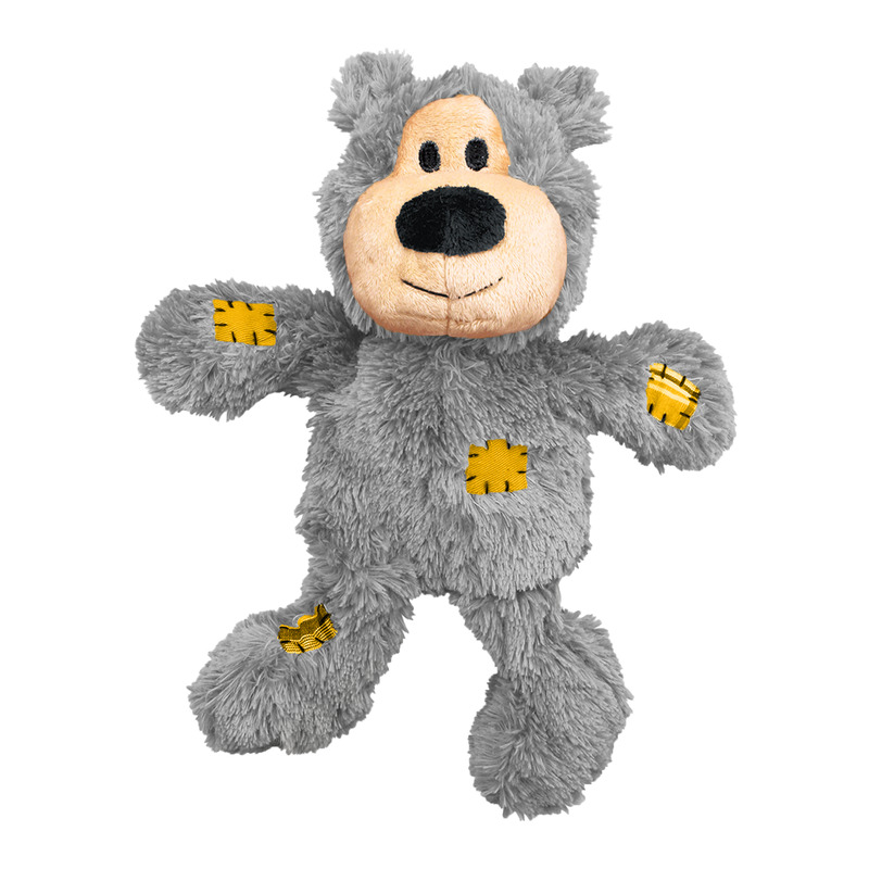 KONG Wild Knots Bear Assorted rotaļlieta suņiem S/M 12cm