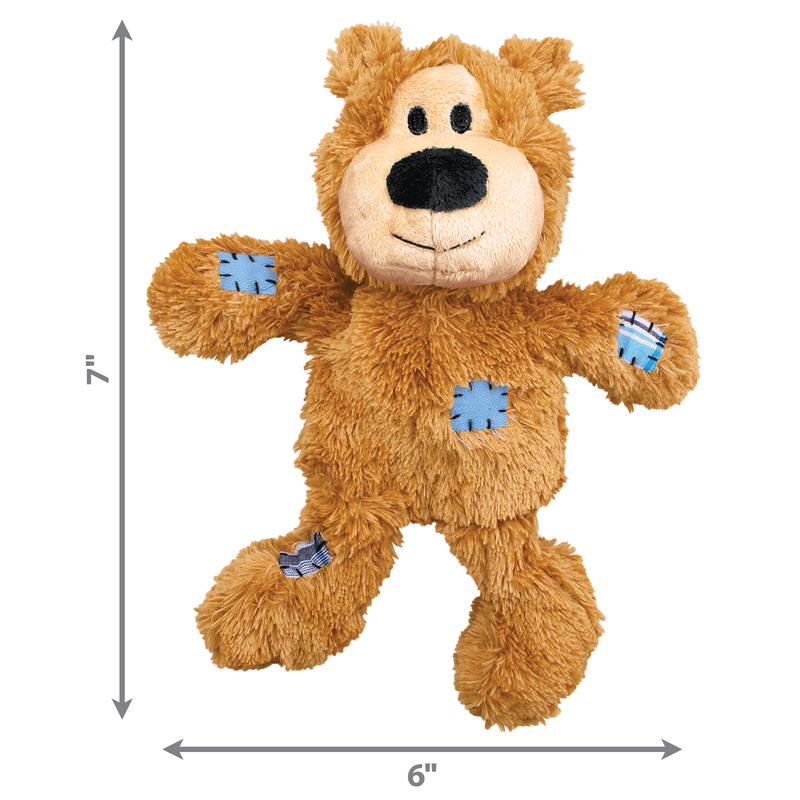 KONG Wild Knots Bear Assorted rotaļlieta suņiem S/M 12cm