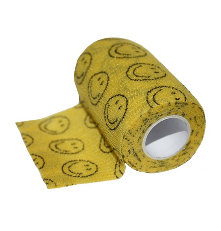 FANCYFLEX elastīga saite dzīvniekiem ar rūgtvielu 7.5cmx4.5m SMILE