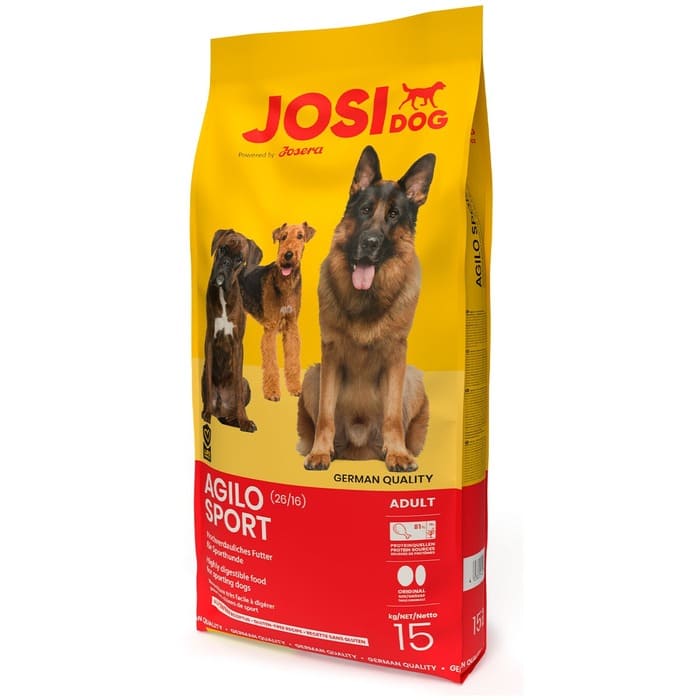 Josera JosiDog Agilo Sport sausā suņu barība aktīviem suņiem 15 kg