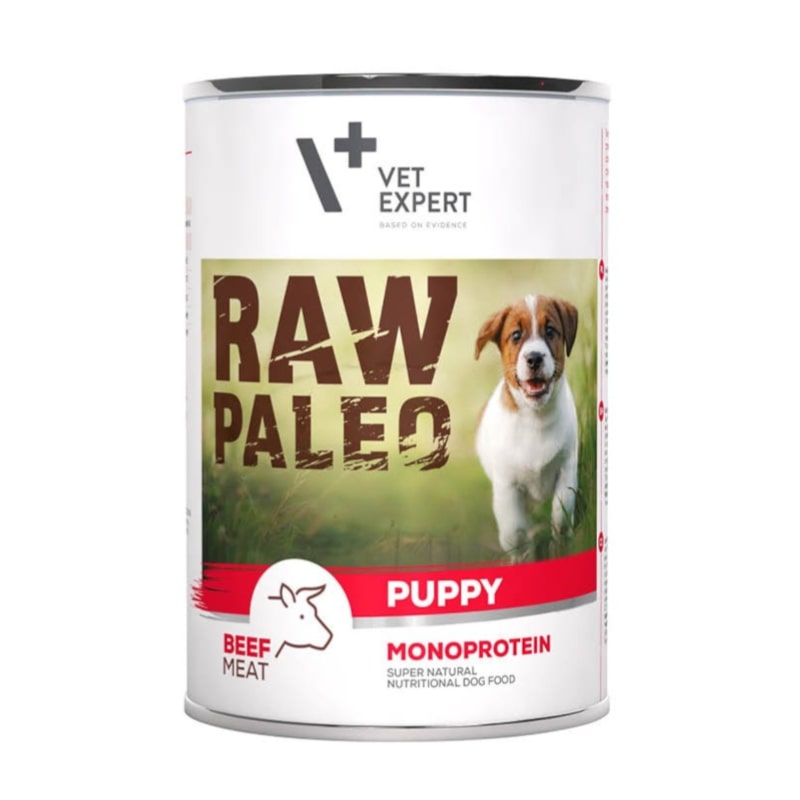 RAW PALEO DOG PUPPY BEEF konservi kucēniem Liellops 400g