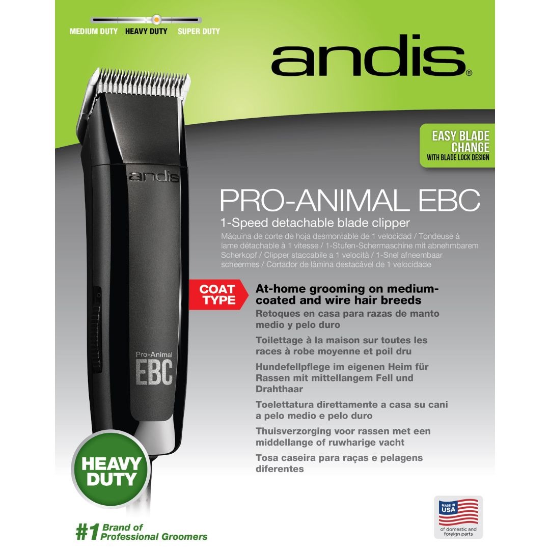 ANDIS PRO ANIMAL EBC 1-speed cerpjamā mašīnīte suņiem