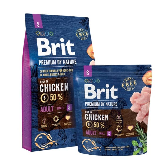 BRIT PREMIUM BY NATURE ADULT S sausā barība suņiem Vista 8kg