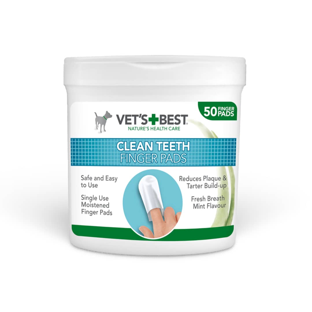 Vet’s Best Clean Teeth zobu salvetes suņiem un kaķiem N50