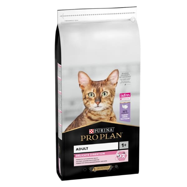 Pro Plan Delicate Digest Turkey kaķu barība jutīgai gremošanai ar tītaru 10 kg