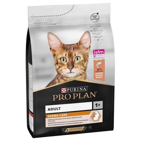 Pro Plan Derma Care Salmon kaķu barība jutīgai ādai ar lasi 10 kg