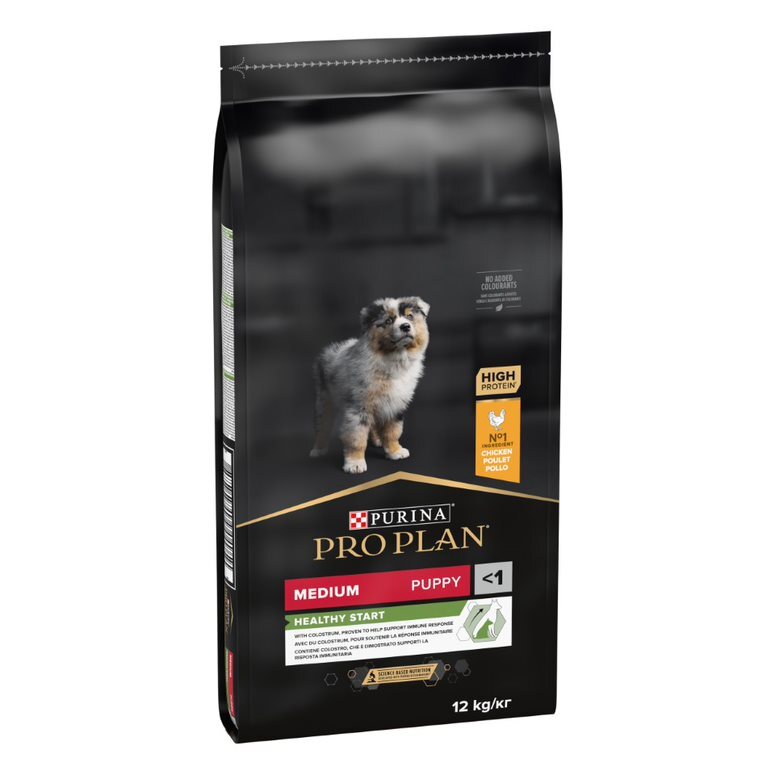 Pro Plan Puppy Medium Chicken suņu barība vidējo šķirņu kucēniem ar vistu 12 kg