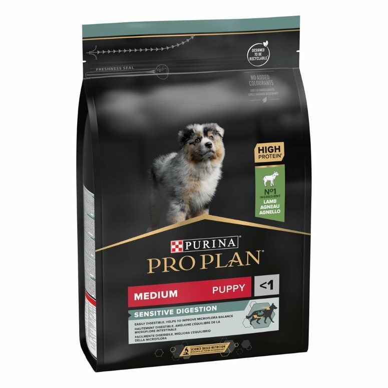 Pro Plan Puppy Medium Sensitive Digestion suņu barība kucēniem jutīgai gremošanai ar jēru 3 kg