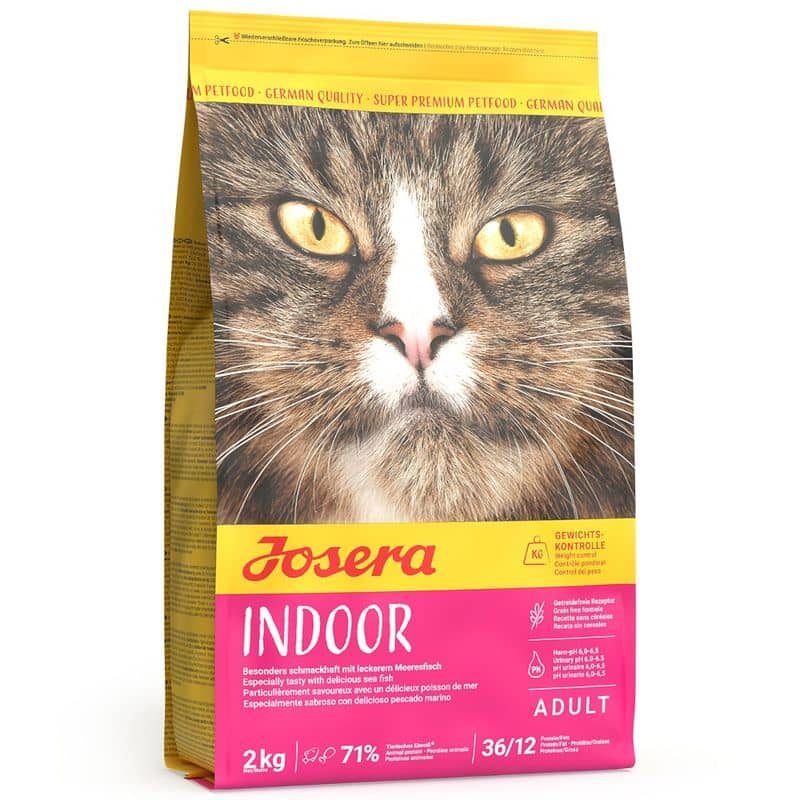 Josera Indoor Cat sausā kaķu barība istabas kaķiem 2 kg