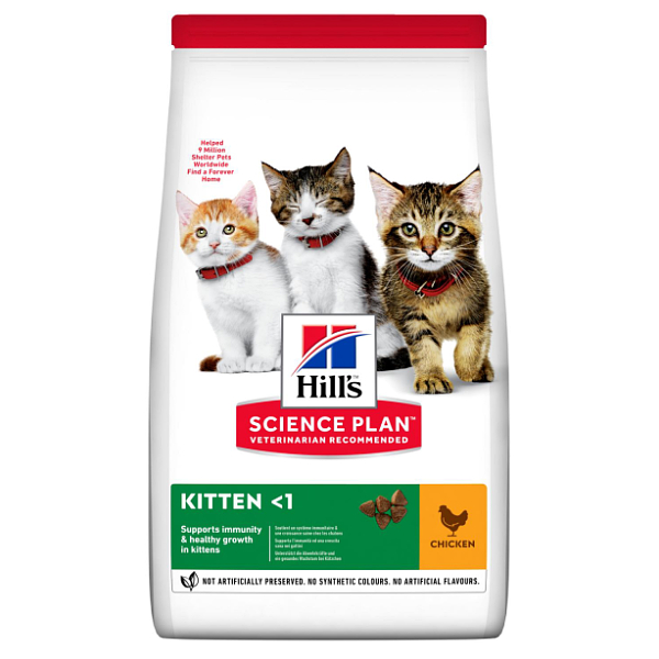 HILL`S SP CAT KITTEN CHICKEN sausā kaķēnu barība Vista 7kg