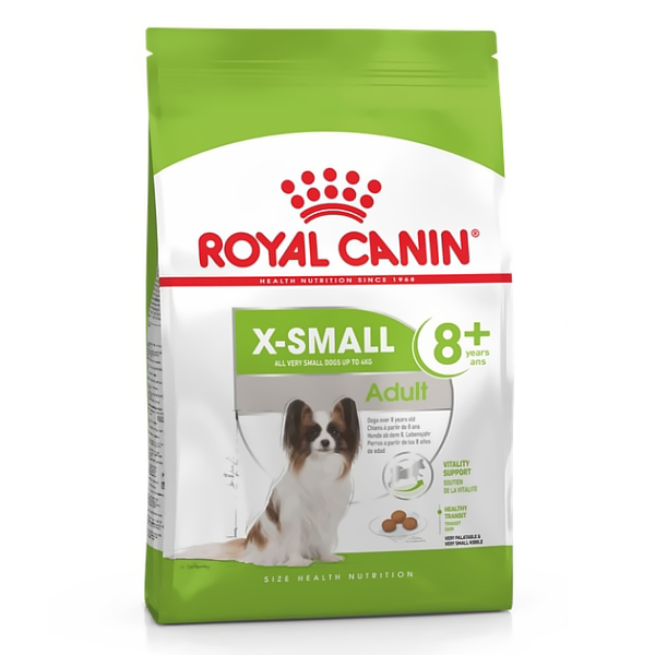 ROYAL CANIN SHN X-SMALL ADULT +8 sausā suņu barība 1.5kg
