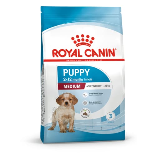 ROYAL CANIN SHN MEDIUM PUPPY sausā suņu barība 15kg