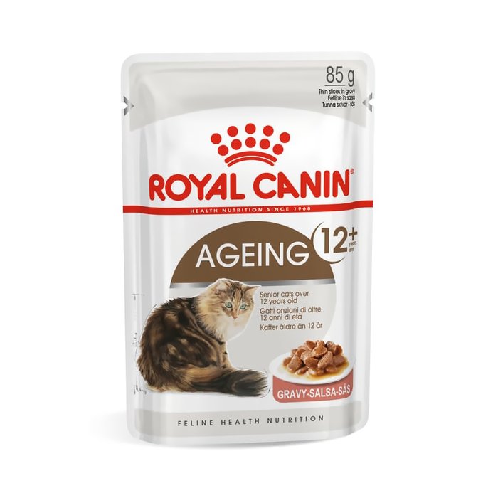ROYAL CANIN FHN AGEING 12+ GRAVY kaķu konservi mērcē 85g