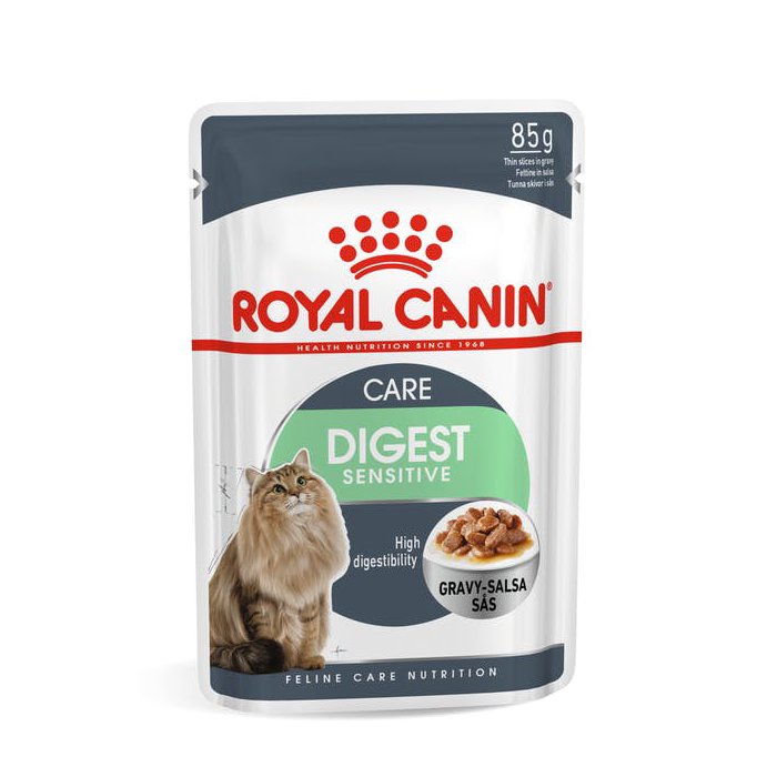 ROYAL CANIN FHN DIGEST SENSITIVE GRAVY kaķu konservi mērcē 85g
