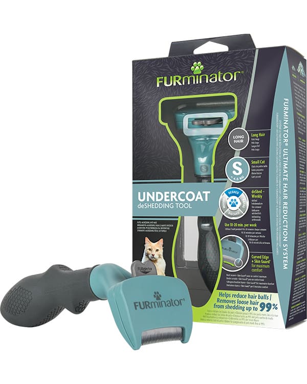FURminator kaķiem Long Hair S pavilnas ķemme garspalvainiem kaķiem līdz 4.5 kg