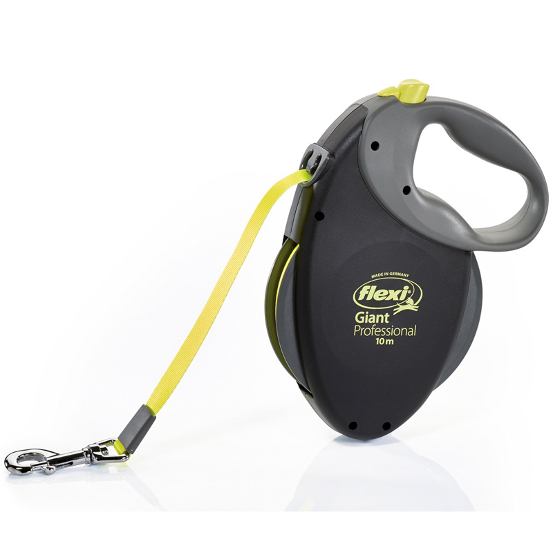 FLEXI GIANT LENTE L NEON 10M 50kg izvelkama inercijas pavada suņiem