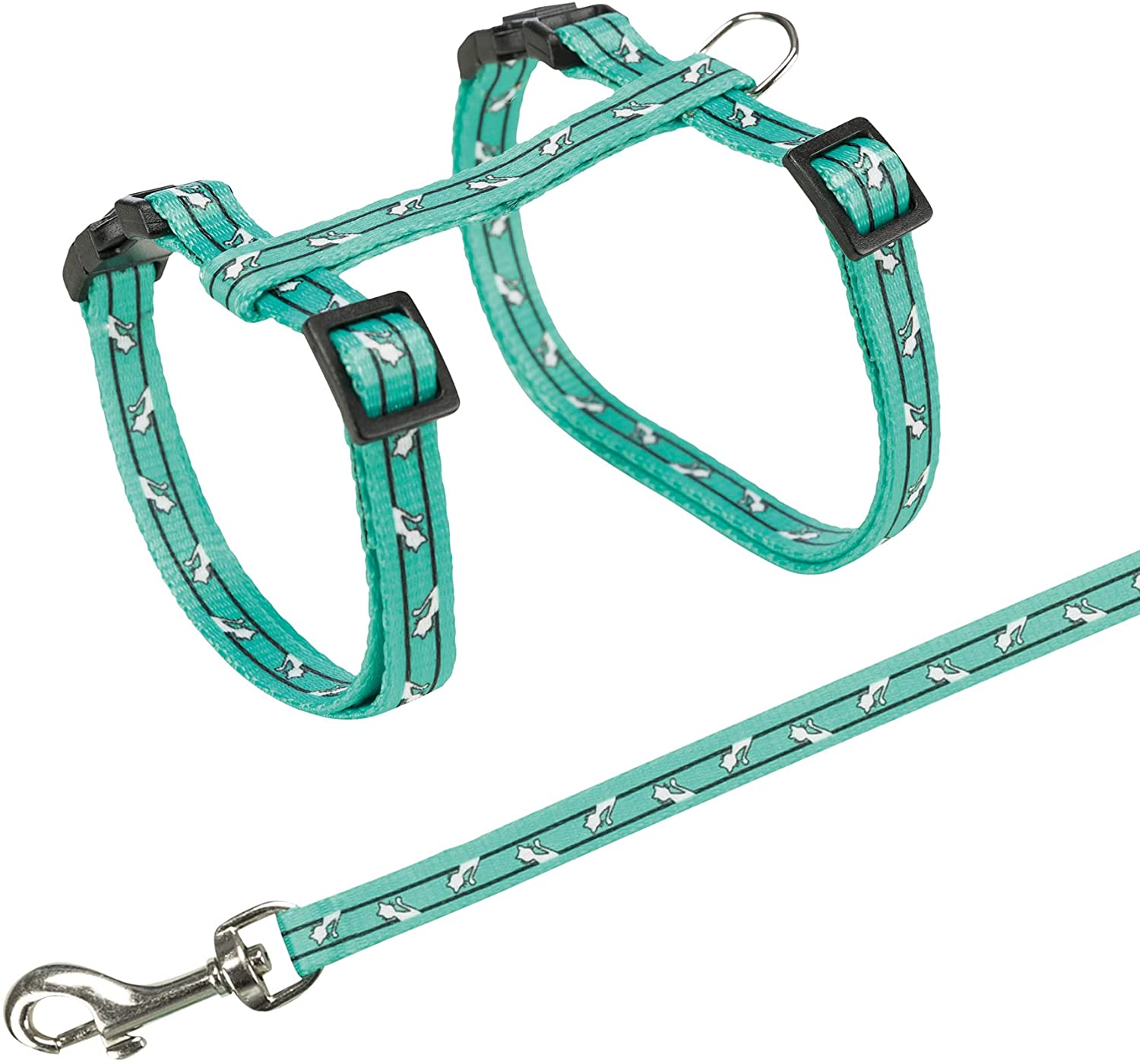 Trixie kaķu iemaukti krūšu siksna un pavada kaķiem 27-46cm/10 mm, 120cm