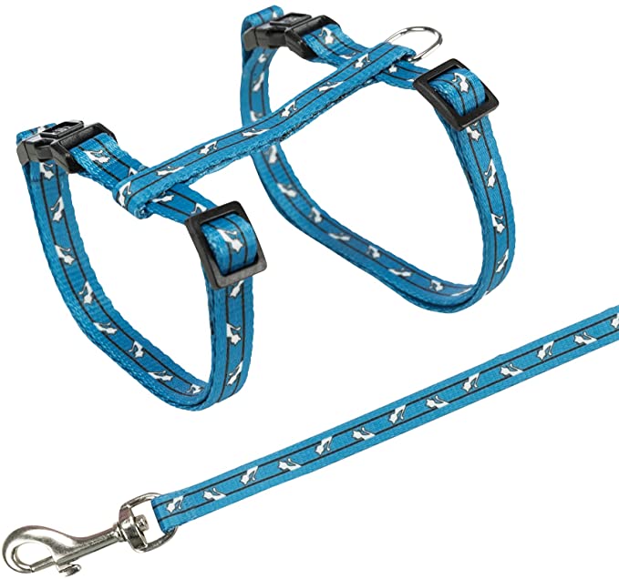 Trixie kaķu iemaukti krūšu siksna un pavada kaķiem 27-46cm/10 mm, 120cm