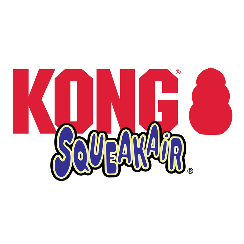 KONG SQUEAKAIR rotaļlieta suņiem Tenisa bumba ar virvi M