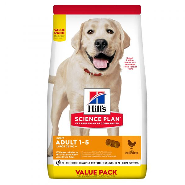 HILL`S SP DOG LARGE BREED LIGHT sausā barība suņiem 18kg