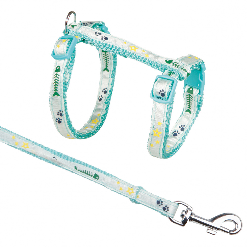 Trixie regulējami kaķēnu iemaukti ar pavadu un klikšķa sprādzēm, 23–39 cm