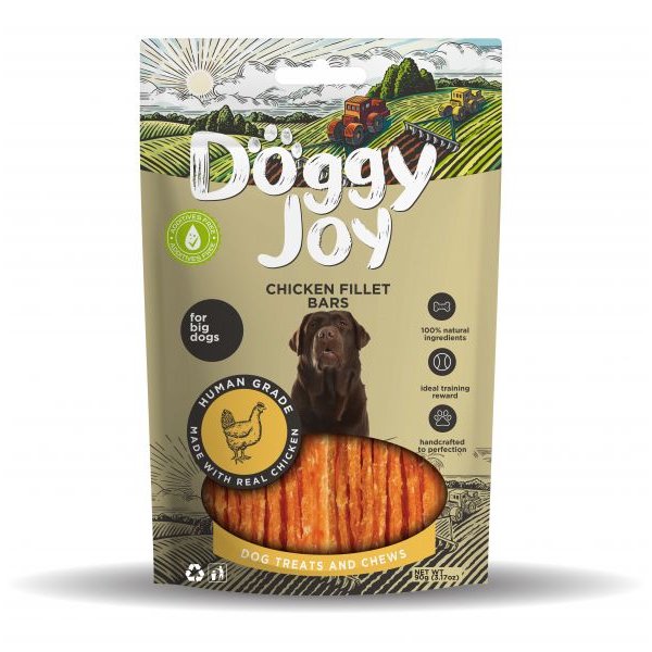 DOGGY JOY gardums suņiem Vistas fileja 90g