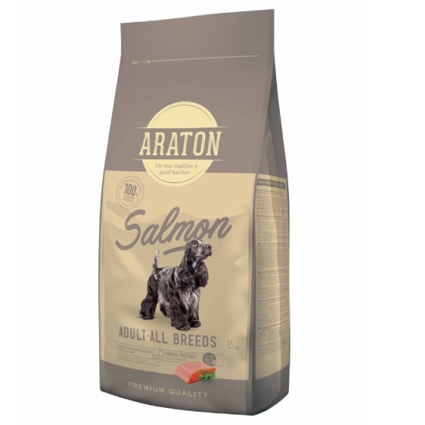 Araton Adult Salmon sausā suņu barība ar lasi 15 kg