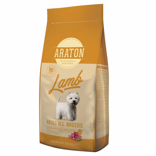 Araton Adult Lamb sausā suņu barība ar jēru 15 kg