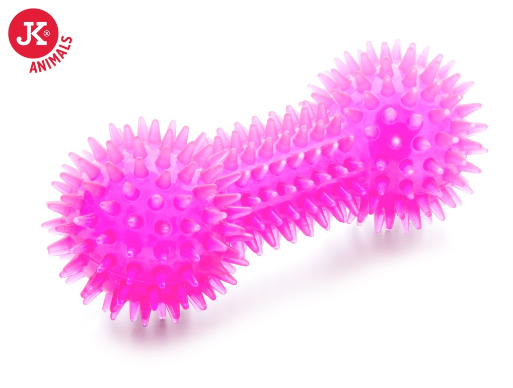 JK suņu rotaļlieta Hantele TPR Pink 15cm