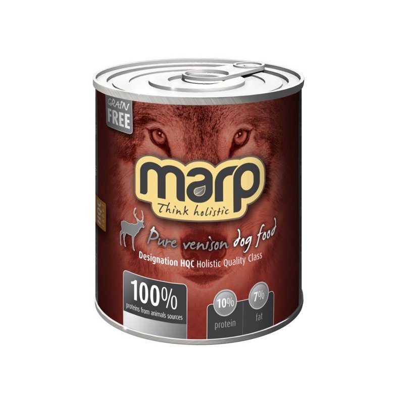 MARP DOG HOLISTIC PURE VENISON konservi suņiem Briedis 800g