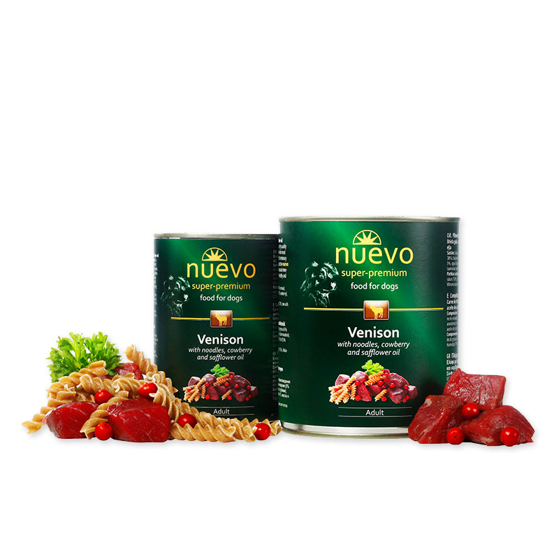 NUEVO DOG VENISON konservi suņiem Briedis 400g