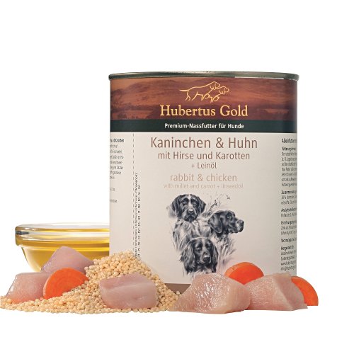 Hubertus Gold Rabbit konservi suņiem ar trusi un vistu 800 g