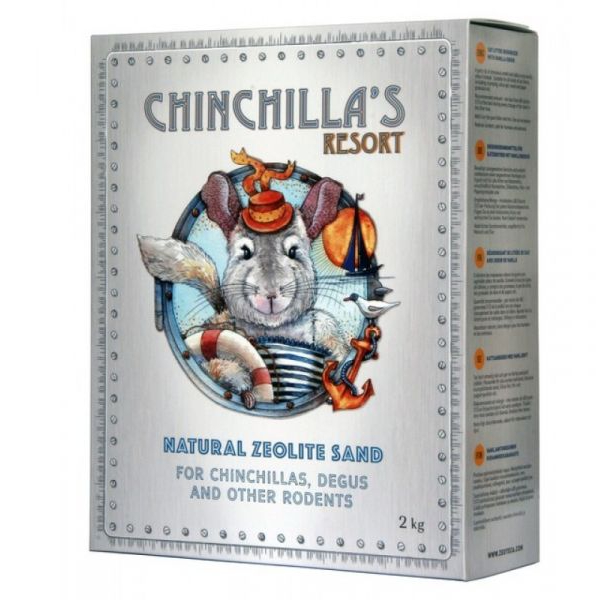 ZEOTECA CHINCHILLA'S RESORT smiltis šinšilam, degu 2kg