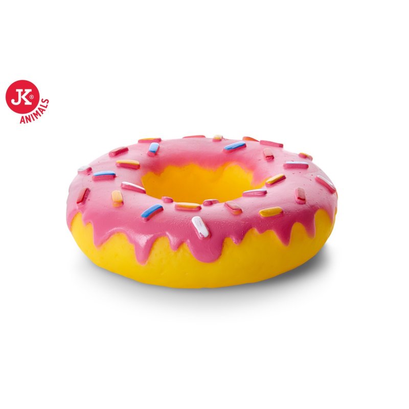 JK DONUT XL suņu rotaļlieta vinila ar pīkstuli 14cm