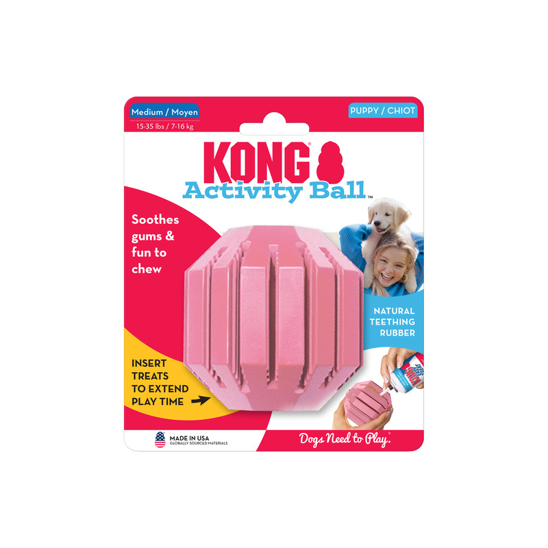 KONG PUPPY ACTIVITY BALL rotaļlieta kucēniem M 7.6cm