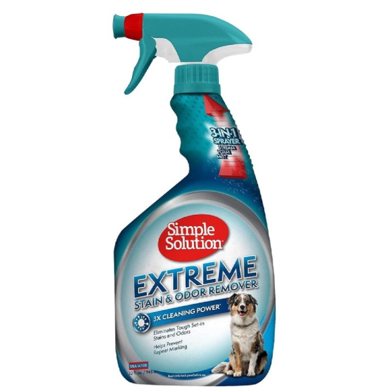 Simple Solution Extreme Dogs suņu urīna smaku un traipu noņēmējs 945 ml