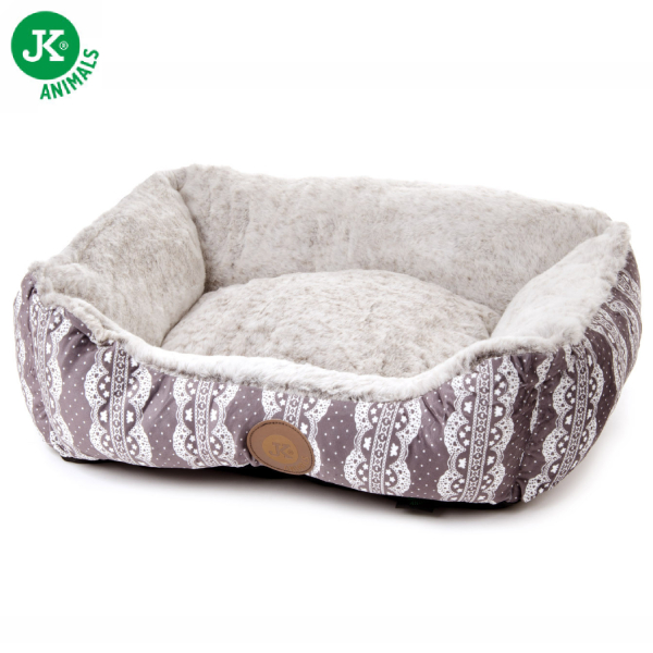JK suņu un kaķu guļvieta FURRY GREY S 50x40x17cm