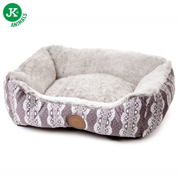 JK suņu un kaķu guļvieta FURRY GREY M 60x50x20cm