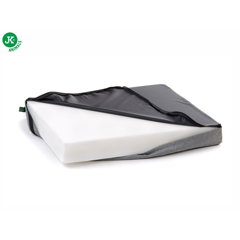 JK suņu guļvieta ortopēdiskais matracis MEMORY GREY LUX M 75x58x10cm